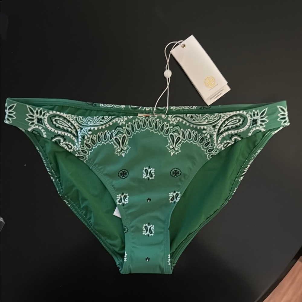 Tory Burch Green Bikini Bottoms